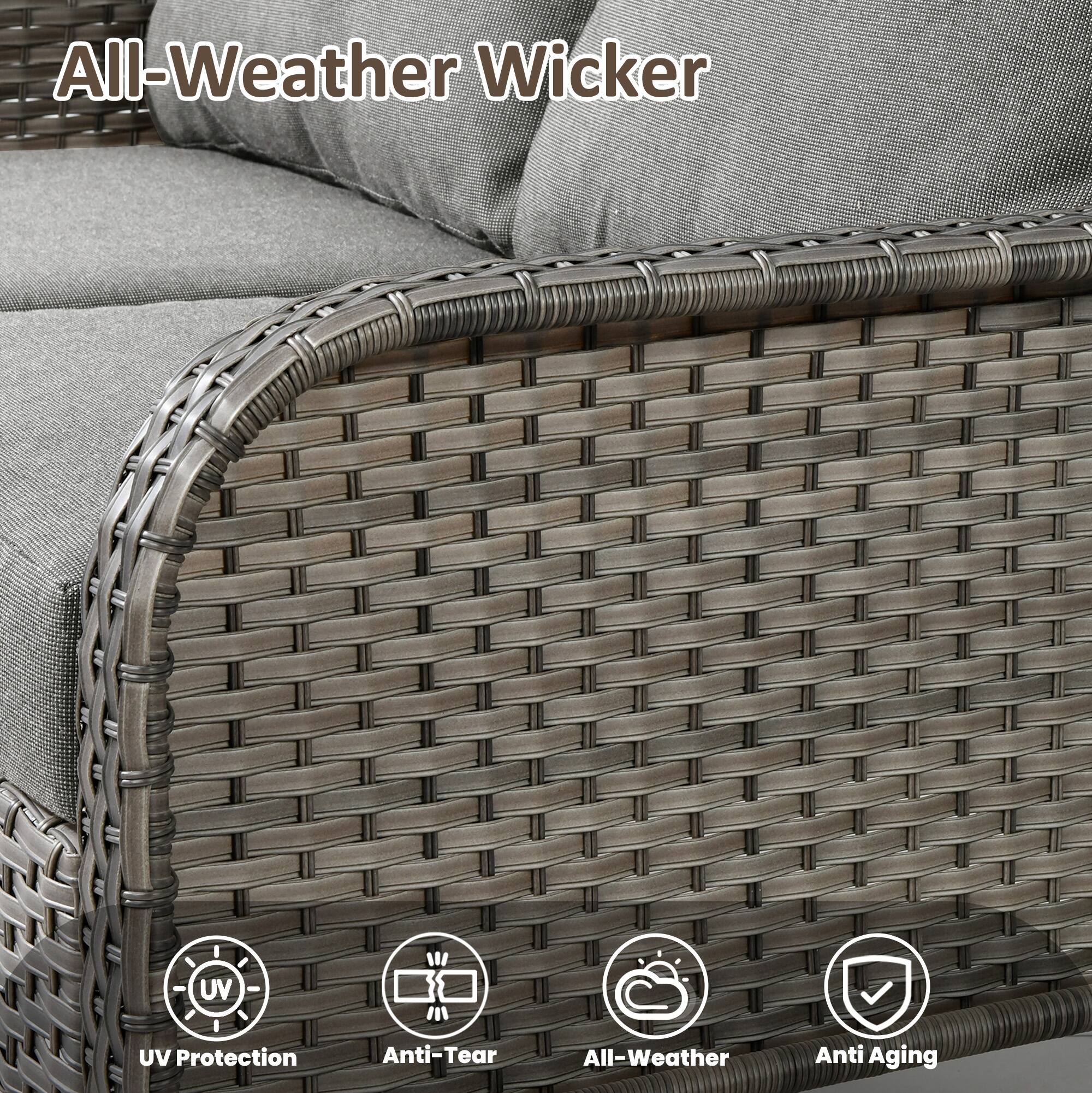 All-Weather Wicker

- UV Protection
- Anti-Tear
- All-Weather
- Anti Aging