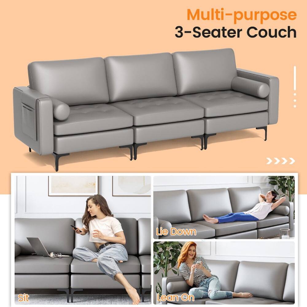 Multi-purpose 3-Seater Couch

- Sit
- Lie Down
- Lean On