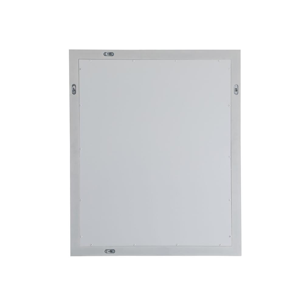 Angle. Elegant Decor - Aqua rectangle vanity mirror 30 inch in Grey - Grey.