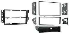 Front. Metra - Dash Kit for Select 2007-2011 Chevrolet Aveo Aveo 5 DIN DDIN - Black.