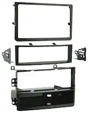Front. Metra - Dash Kit for Select 2006-2009 Nissan 350Z DIN DDIN - Black.