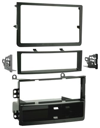 Front. Metra - Dash Kit for Select 2006-2009 Nissan 350Z DIN DDIN - Black.