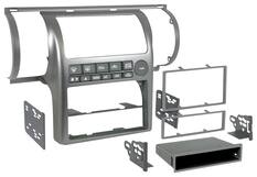 Front. Metra - Dash Kit for Select 2003-2004 Infiniti G35 DIN DDIN - Silver.