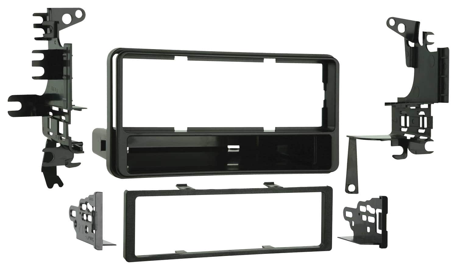 Front. Metra - Dash Kit for Select 2000-2014 Toyota RAV4 XV Crosstrek Celica MR2 DIN - Black.