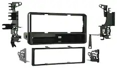 Front. Metra - Dash Kit for Select 2000-2014 Toyota RAV4 XV Crosstrek Celica MR2 DIN - Black.
