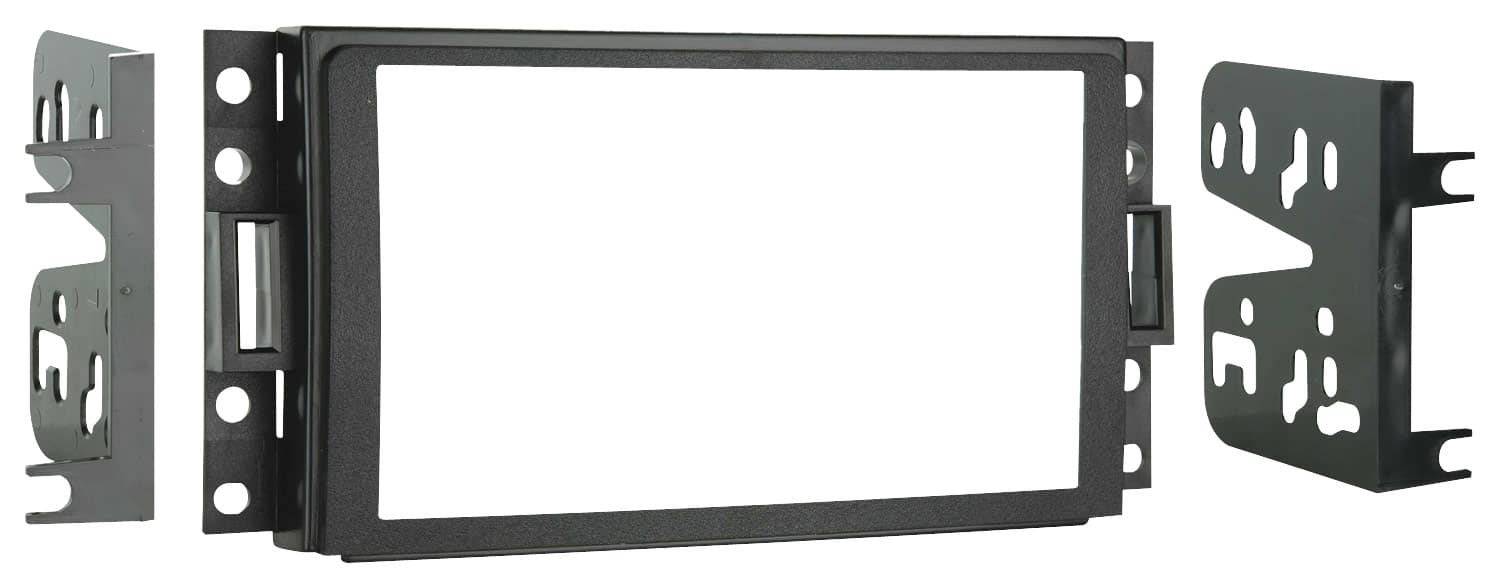 Front. Metra - Dash Kit for Select 2005-2013 Chevrolet Buick Pontiac Hummer Saturn DDIN - Black.