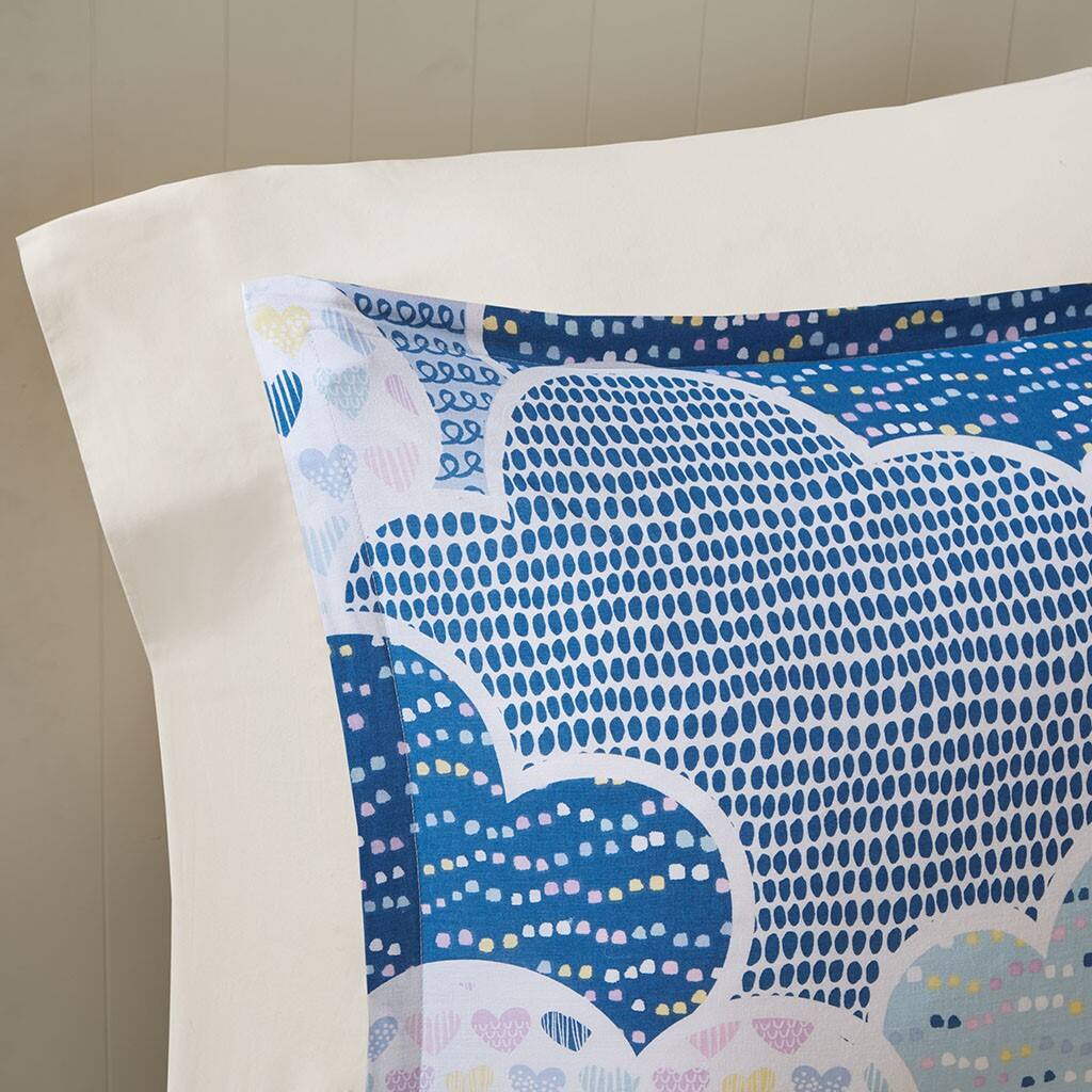 Alt View 2. Gracie Mills - Gracie Mills Eowyn Cotton Printed Comforter Set - Blue.