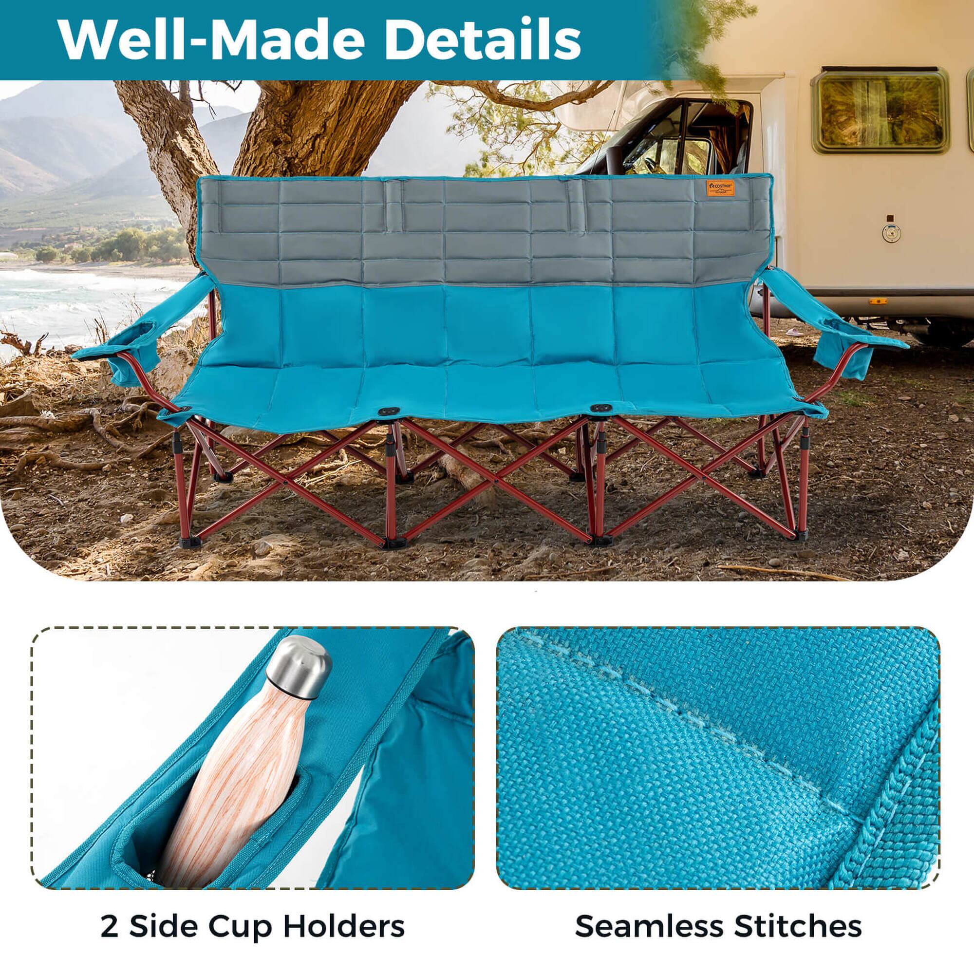 Well-Made Details
2 Side Cup Holders
Seamless Stitches