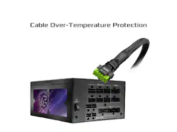 ASROCK PG-1600G Voeding - 1600W, 80 Plus Gold, Modulair, PCI-E 5.1, 10 Jaar Garantie - Voor Gaming-pc's