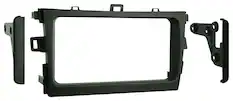 Front. Metra - Dash Kit for Select 2009-2013 Toyota Corolla DDIN - Matte Black.