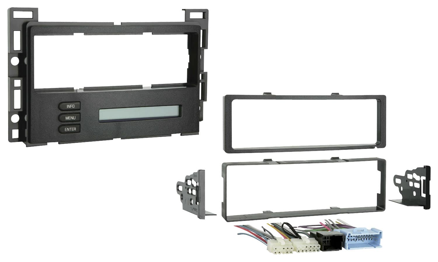 Metra - Dash Kit for Select 2004-2009 Chevrolet Malibu Cobalt G6 Malibu DIN - Black - Front_Zoom