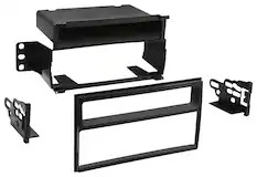 Front. Metra - Dash Kit for Select 2007-2012 Nissan Versa DIN DDIN - Black.