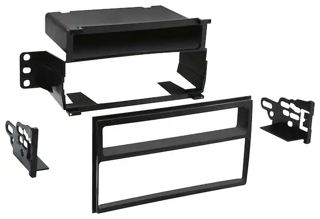 Front. Metra - Dash Kit for Select 2007-2012 Nissan Versa DIN DDIN - Black.