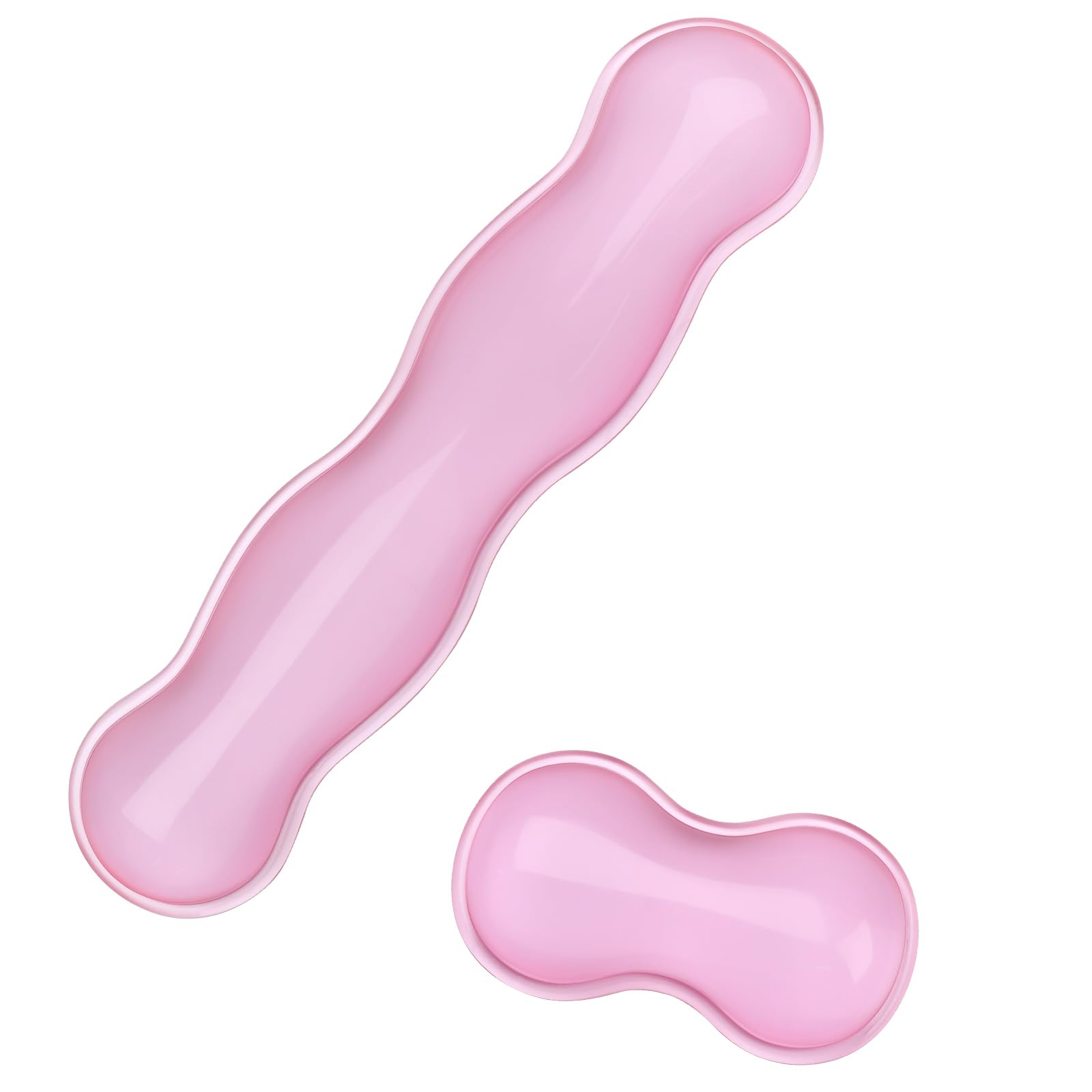 Wavy Transparent Pink Set