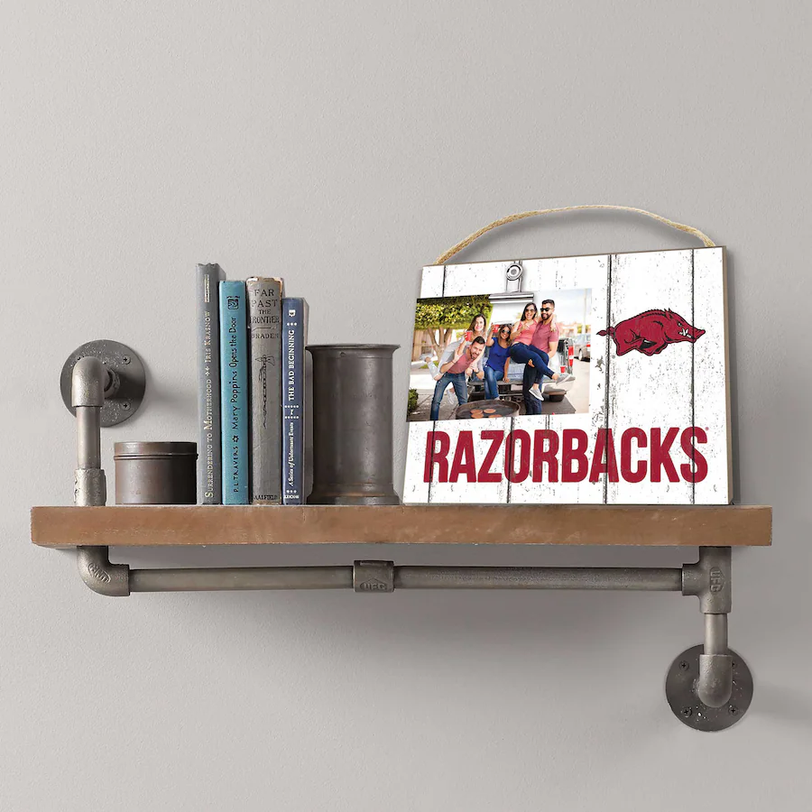 Arkansas Razorbacks Frame Jardine Arkansas Razorbacks 8'' x 10'' Weathered Clip It Frame White ...