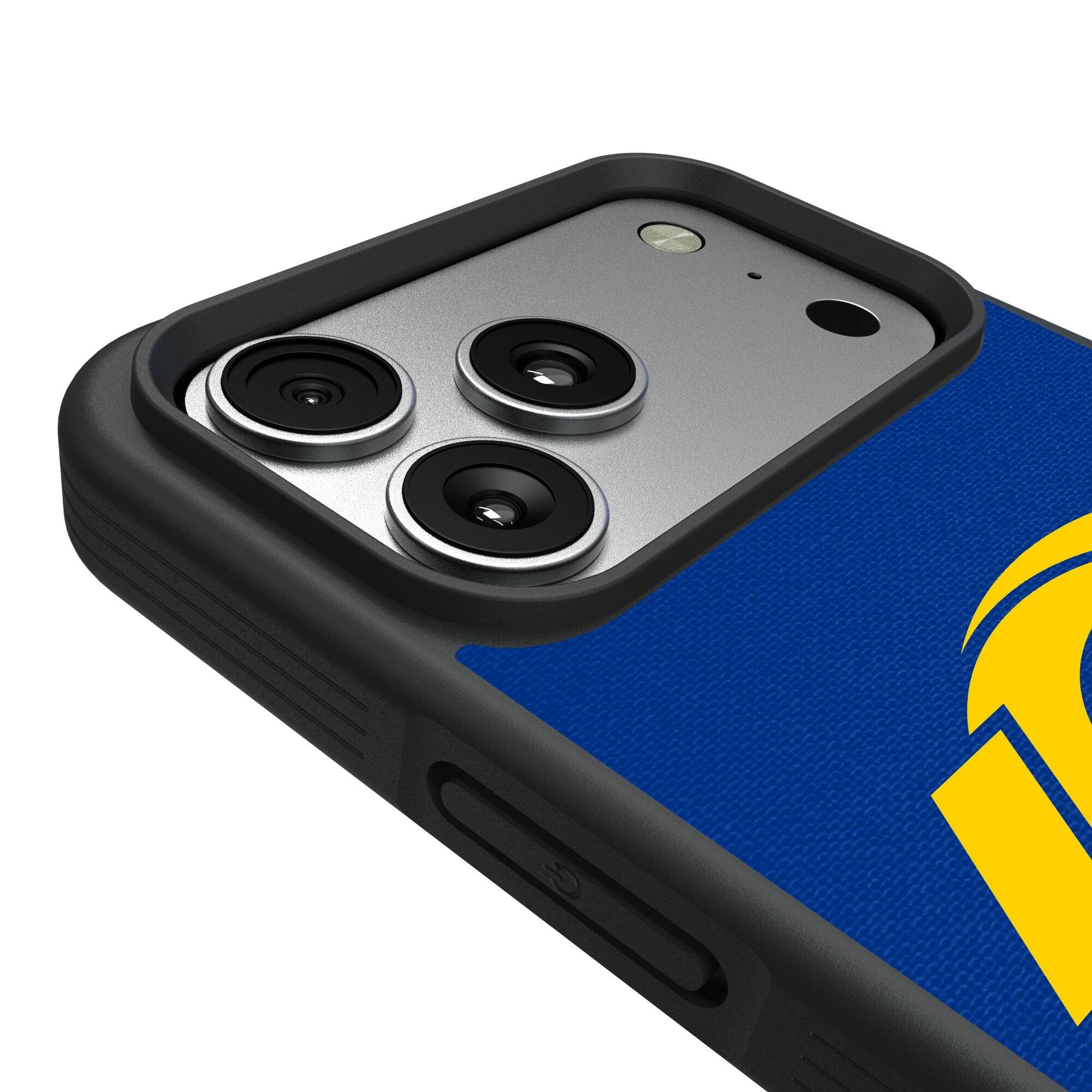 Alt View 2. Keyscaper - Los Angeles Rams Bump Case with 8.2ft Drop Protection - 16 - Multicolor.