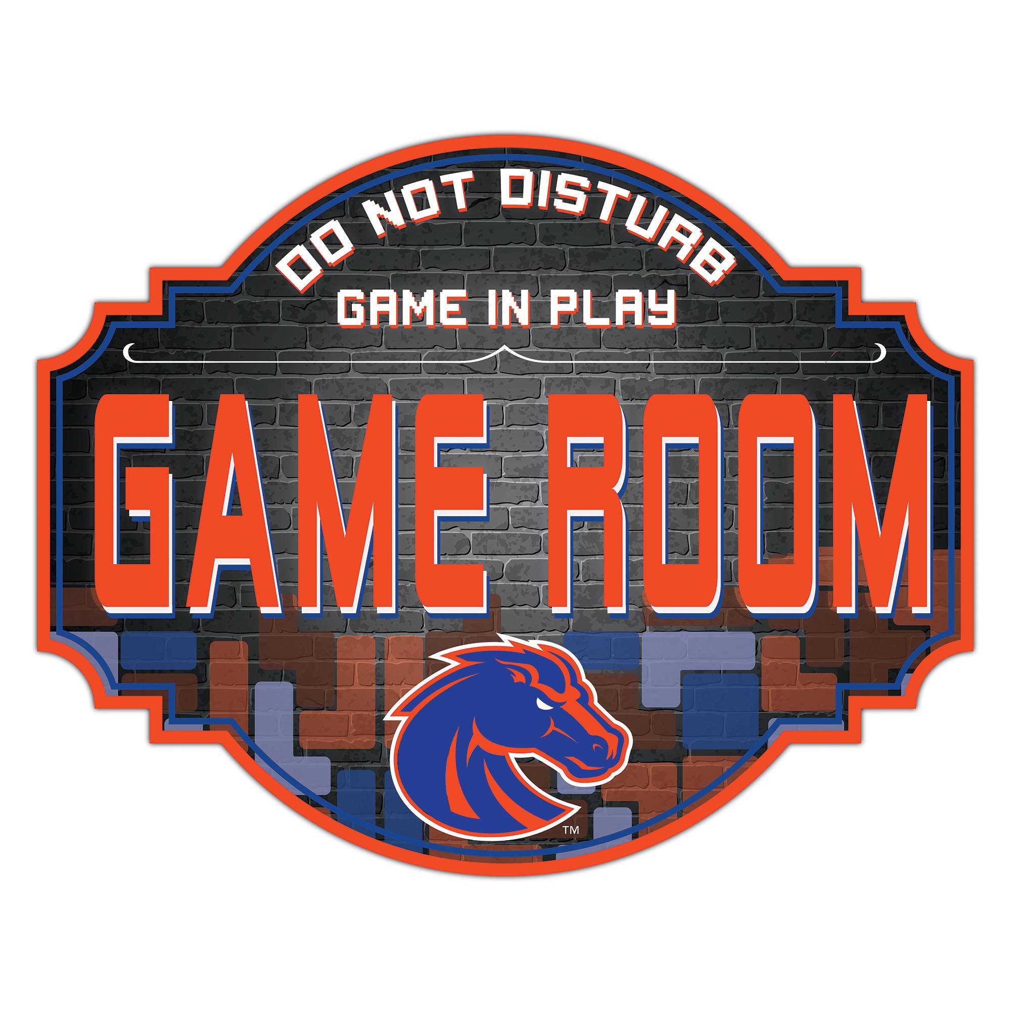 Boise State Broncos 12'' Game Room Tavern Sign