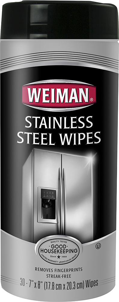 Weiman - Stainless Steel Wipes (30-Pack) - White