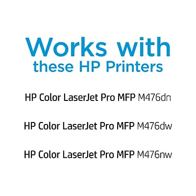 Works with these HP Printers

- HP Color LaserJet Pro MFP M476dn
- HP Color LaserJet Pro MFP M476dw
- HP Color LaserJet Pro MFP M476nw