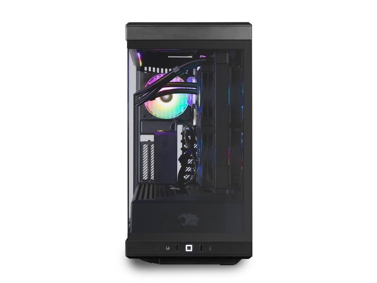 Alt View 5. iBUYPOWER - iBUYPOWER Y40 Gaming PC Desktop - AMD Ryzen 7 7800X3D, NVIDIA GeForce RTX 5080 16GB, 32GB DDR5 RAM, 1TB NVMe SSD - Black.