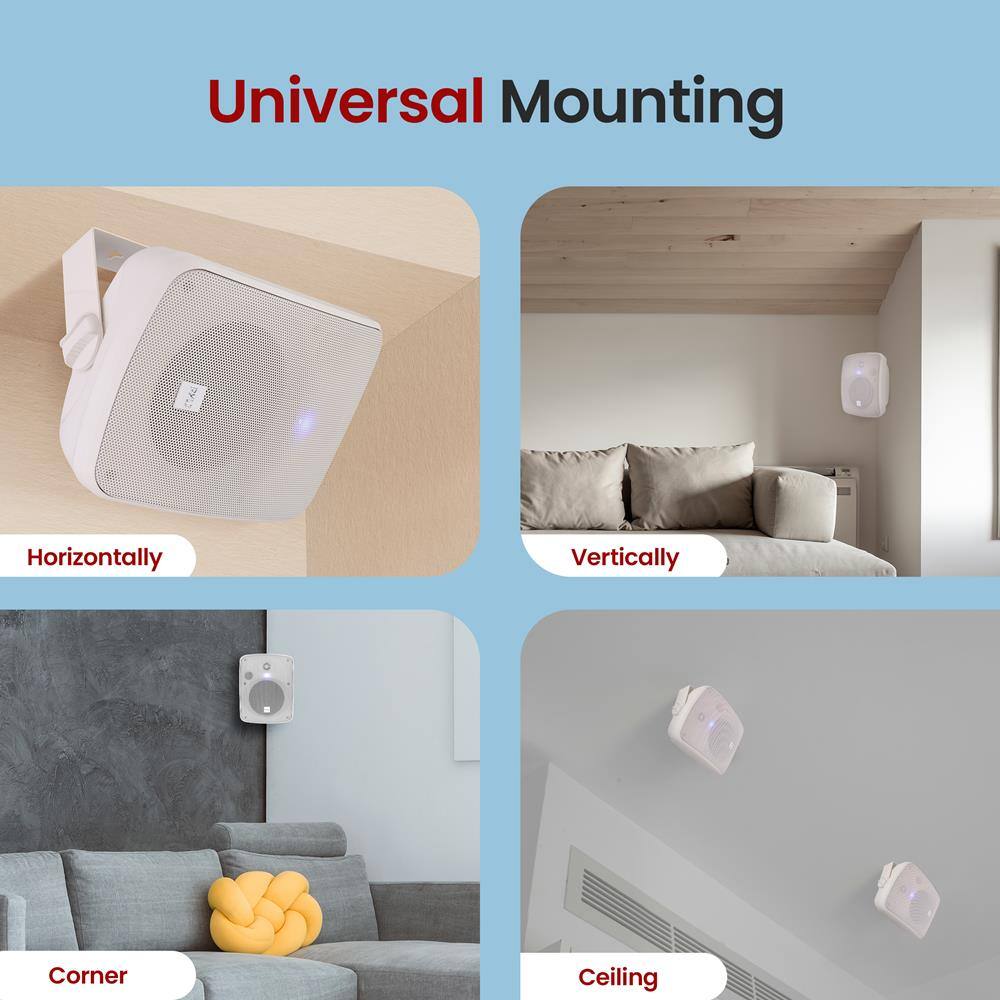 Universal Mounting

- Horizontally
- Vertically
- Corner
- Ceiling