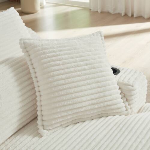 Alt View 5. GOODSILO - Modern Comfort Sofa with Cushioned Compression for Living Room, Bedroom, Apartment, and Office - White.