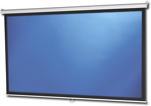Angle. Projecta - Model B 106" Pull-Down Projector Screen - White.