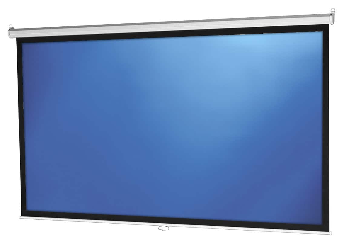 Front. Projecta - Model B 106" Pull-Down Projector Screen - White.