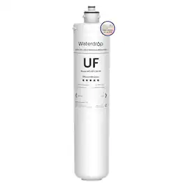 Waterdrop - RF15W-UF 0.01 Micron Water Filter, Reduces Lead, Chlorine, Bad Taste & Odor, 16K Gallons High Capacity - White