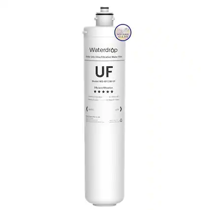 NSF/ANSI 42 & 372 Waterdrop Under Sink Ultra Filtration Water Filter UF Model: WD-RF15W-UF Efficient filtration Opening temperature 35-100°F (1.7-37.8°C) Working pressure 0.2-0.68bar (2.9-9.8psi) UNLOCK LOCK