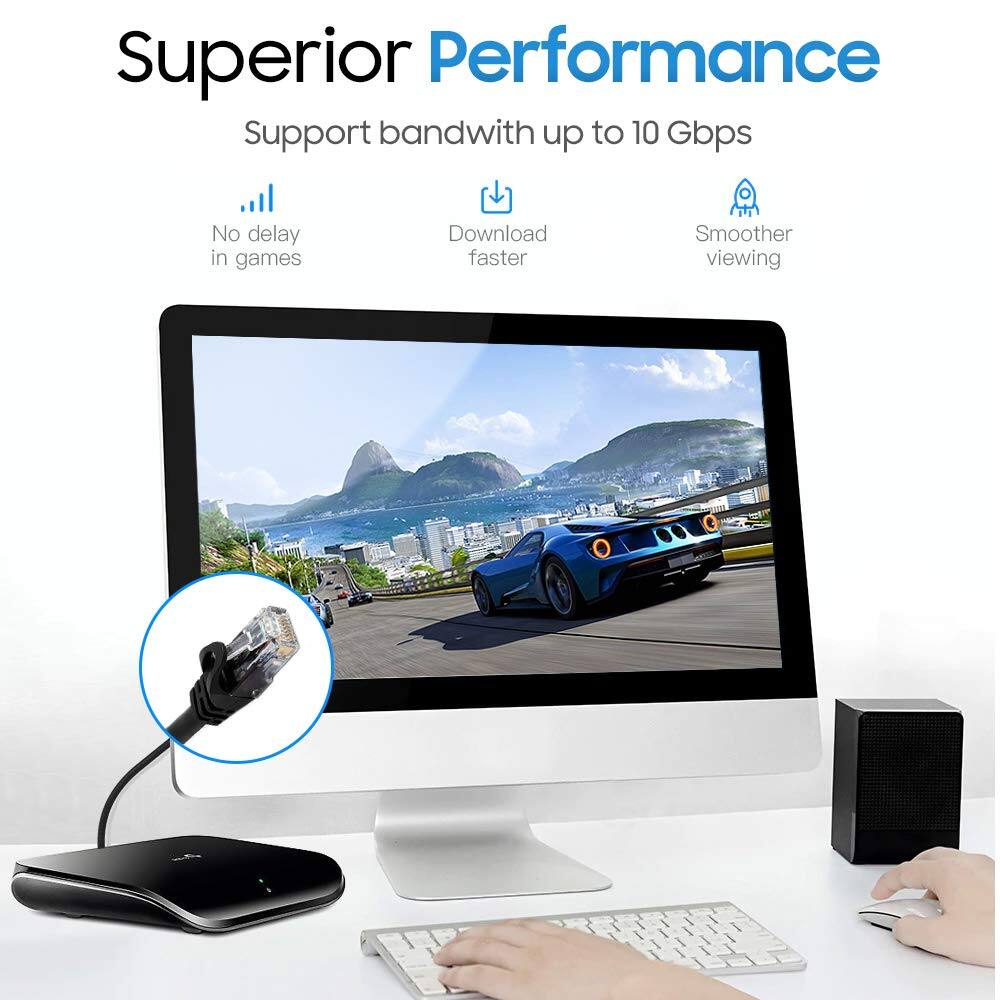 Superior Performance  
Support bandwidth up to 10 Gbps  
- No delay in games  
- Download faster  
- Smoother viewing