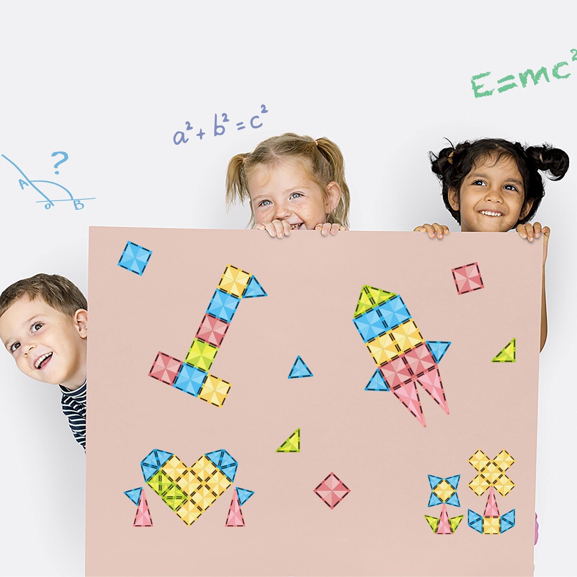 A, B, a+b=c, E=mc, 2, 2, c2