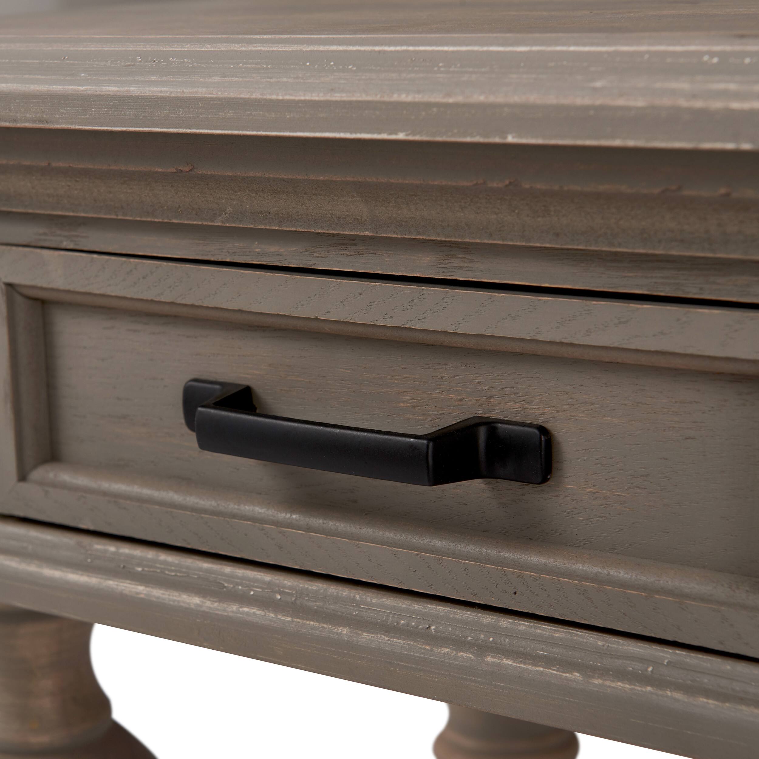 Alt View 17. Finch - Cassatt 1 Drawer Side Table - Gray.