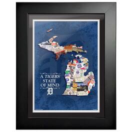 Mustang Drinkware - Detroit Tigers 12'' x 16'' State of Mind Wall Art - Multicolor