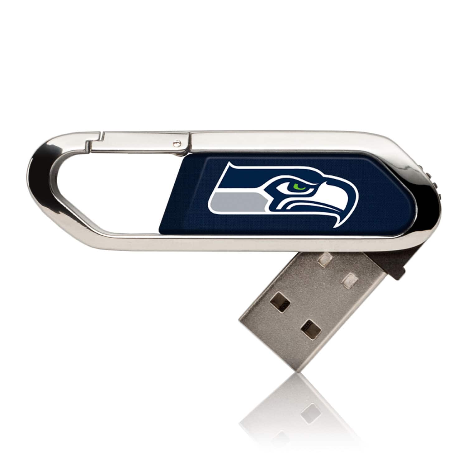 Keyscaper - Seattle Seahawks Solid Clip USB Flash Drive - Multicolor