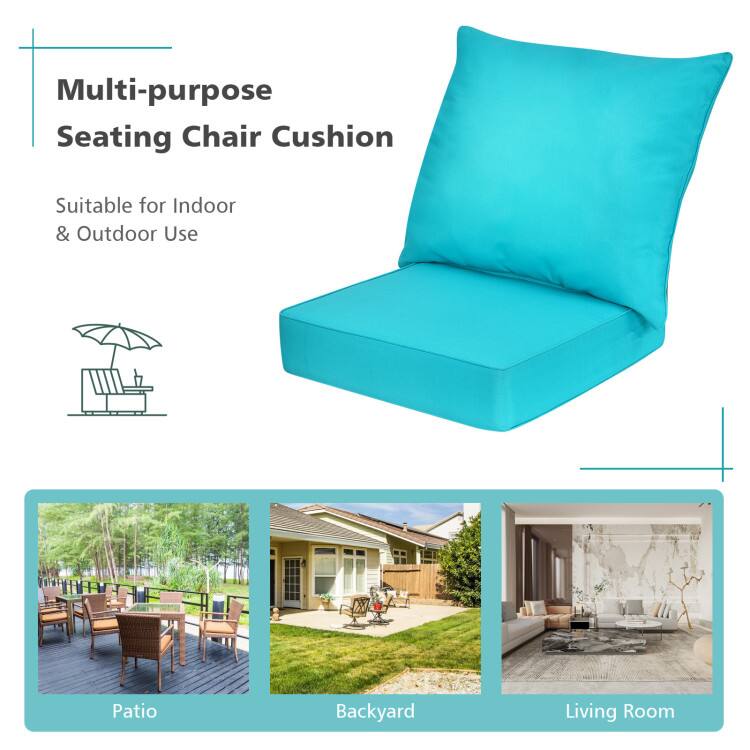 Multi-purpose Seating Chair Cushion  
Suitable for Indoor & Outdoor Use  
Patio, Backyard, Living Room
