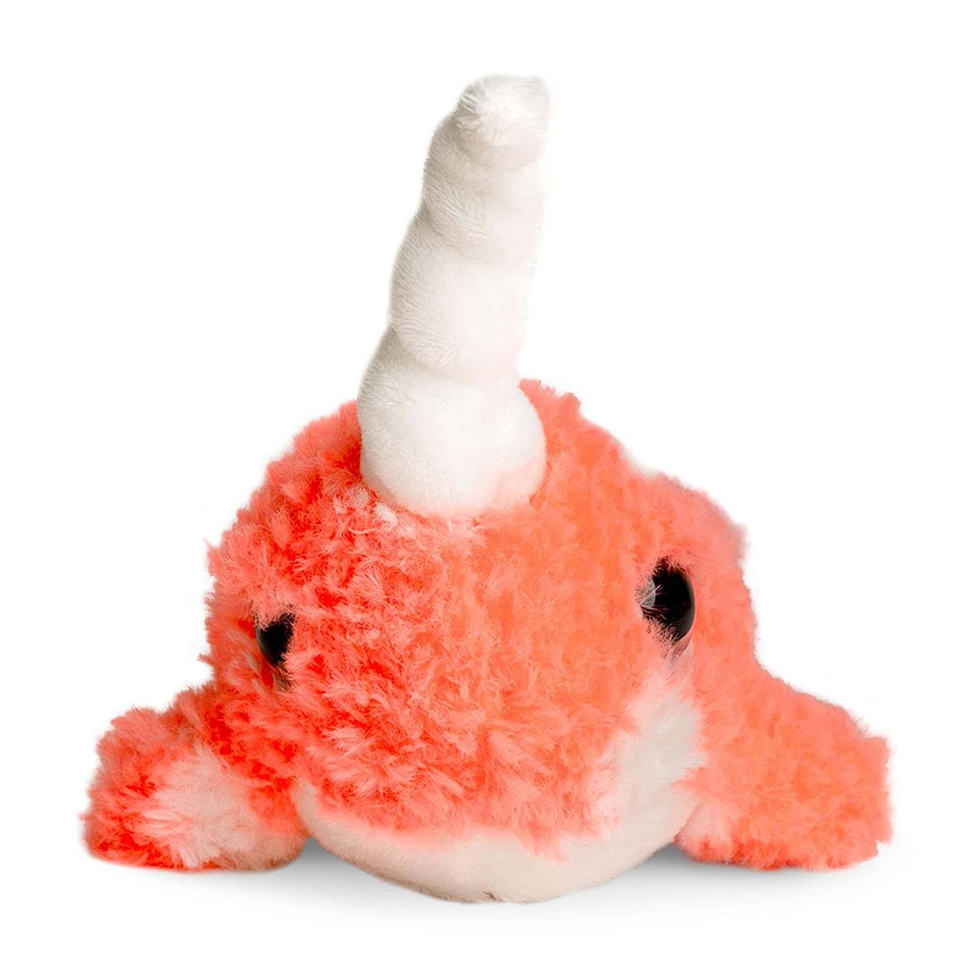 Kellytoy - Cute & Cuddly Narwhal 6 Inch Plush | Neon - Pink