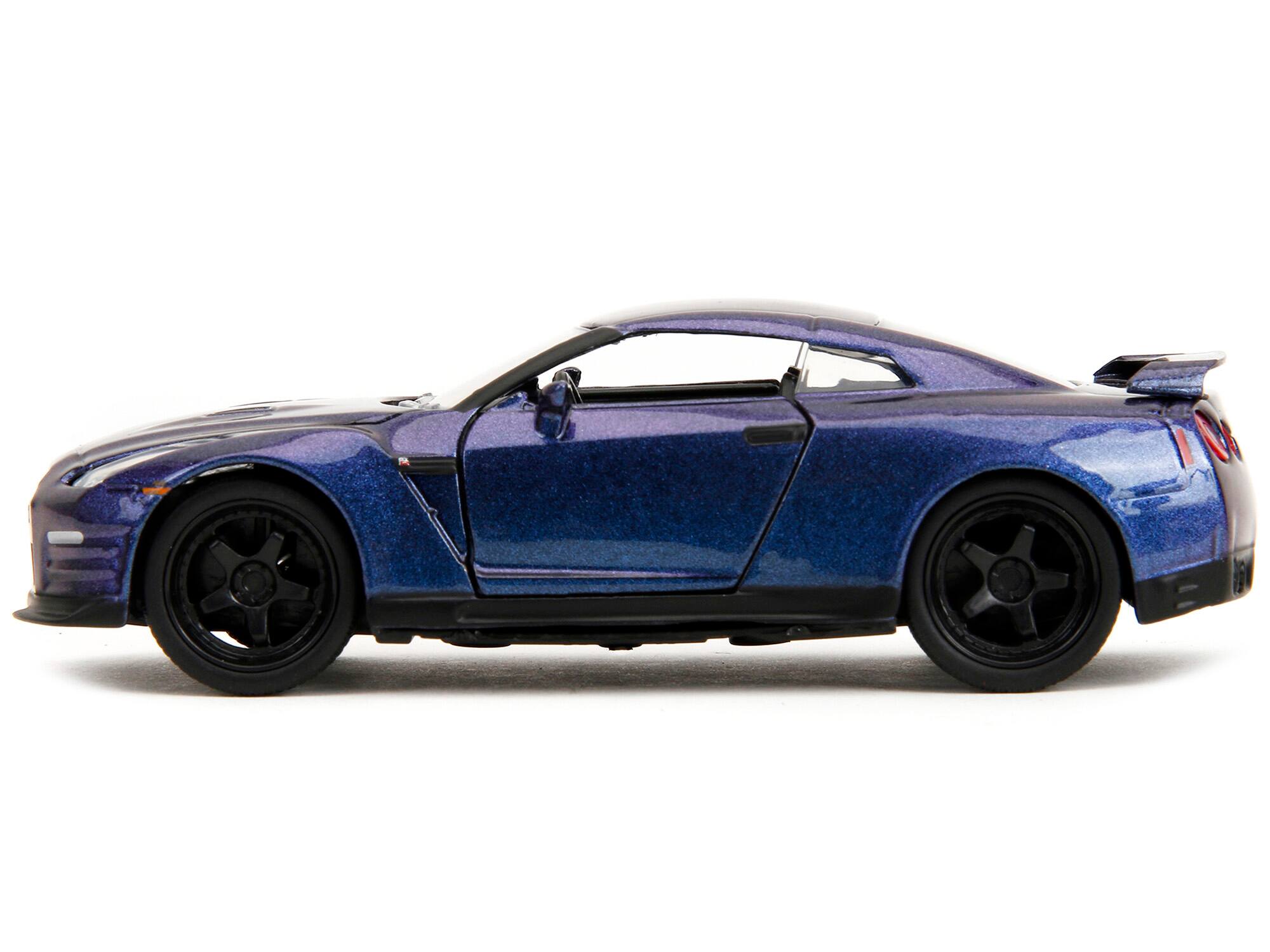 Alt View 3. Jada - 2009 Nissan GT-R (R35) Purple Metallic "Pink Slips" Series 1/32 Diecast Model Car by Jada - Multicolor.