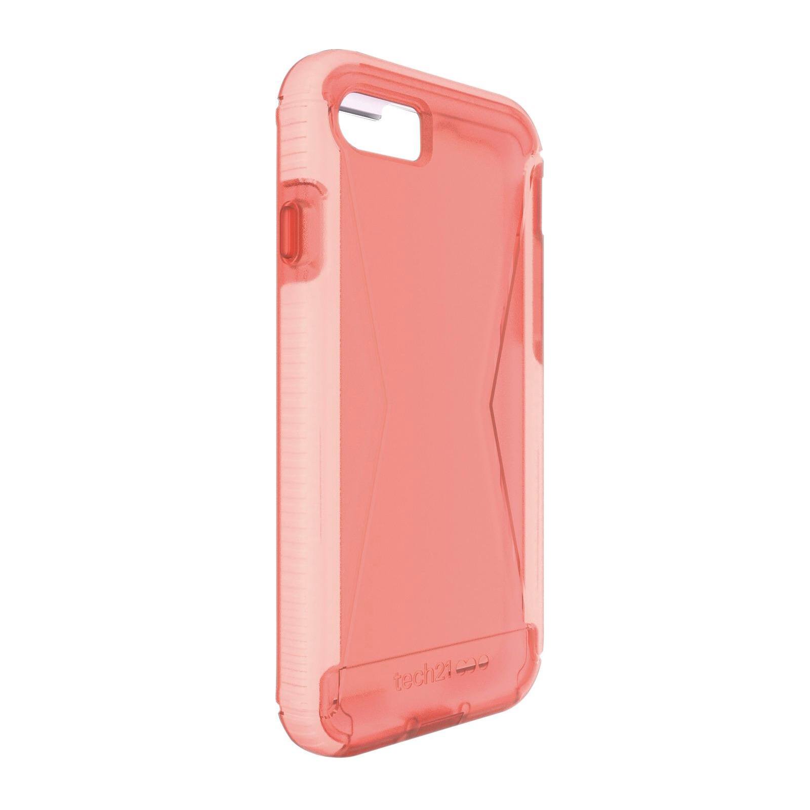 Alt View 4. Tech21 - Tech21 EVO Tactical Extreme Case & Holster for Apple iPhone SE/8/7/6, Rugged Drop Protection - Rose - Rose.