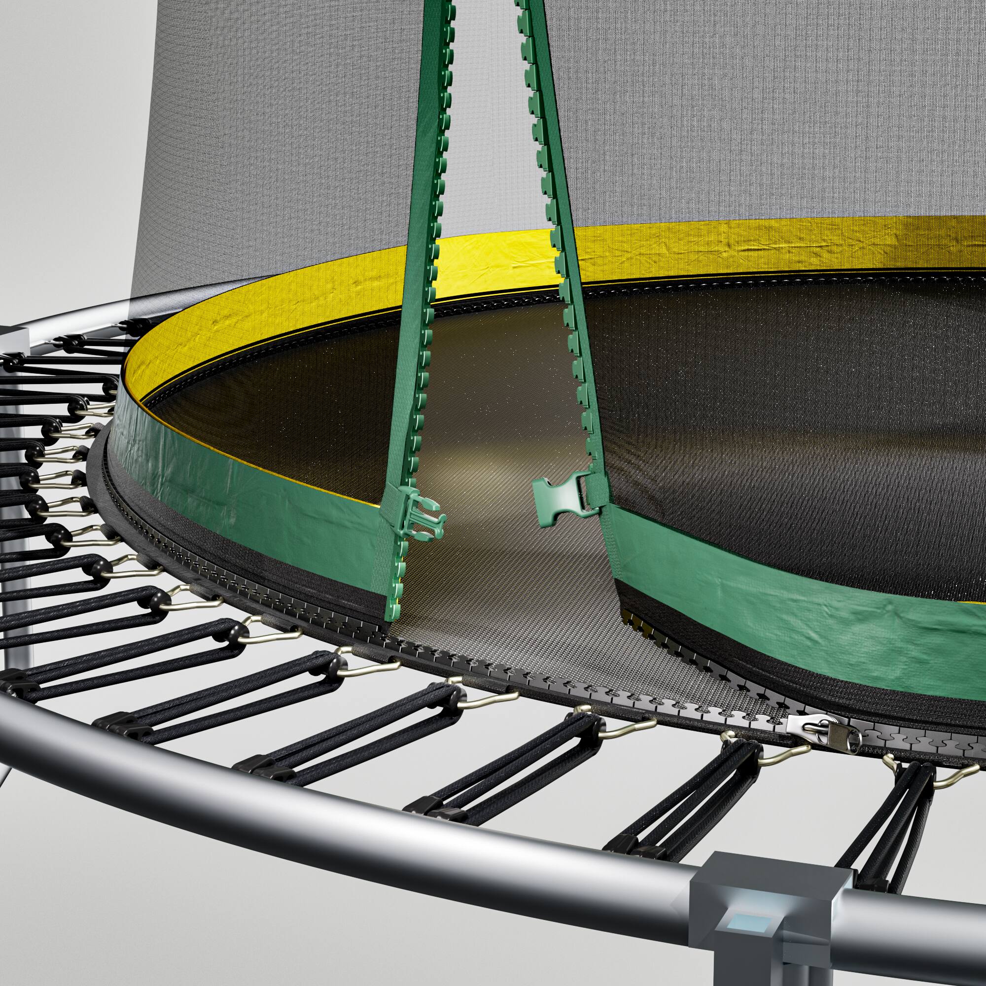 Angle. LOVMOR - Lovmor 6 FT Trampoline with No Gap Enclosure Recreational Trampoline for Adults.