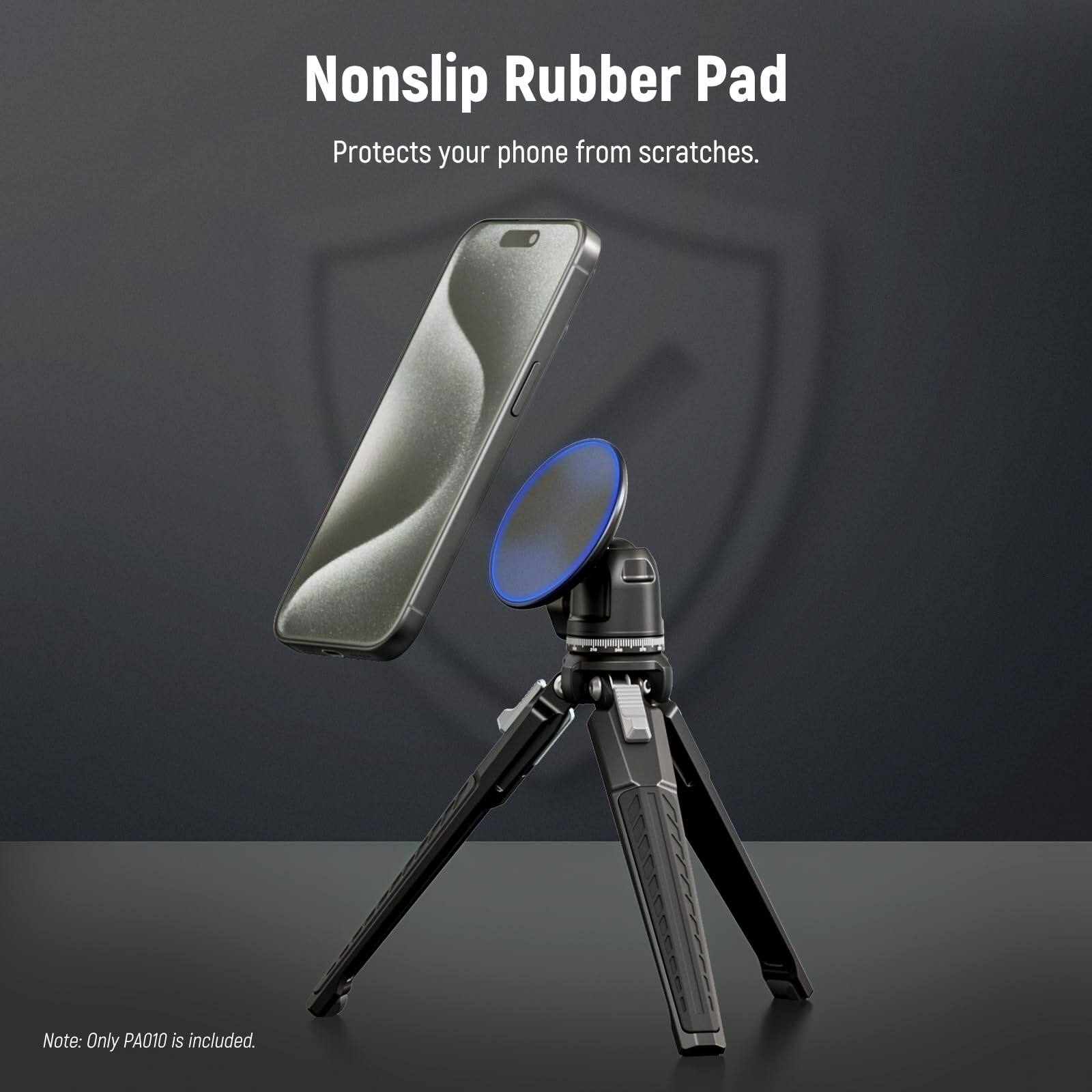 Nonslip Rubber Pad  
Protects your phone from scratches.  

Note: Only PA010 is included.