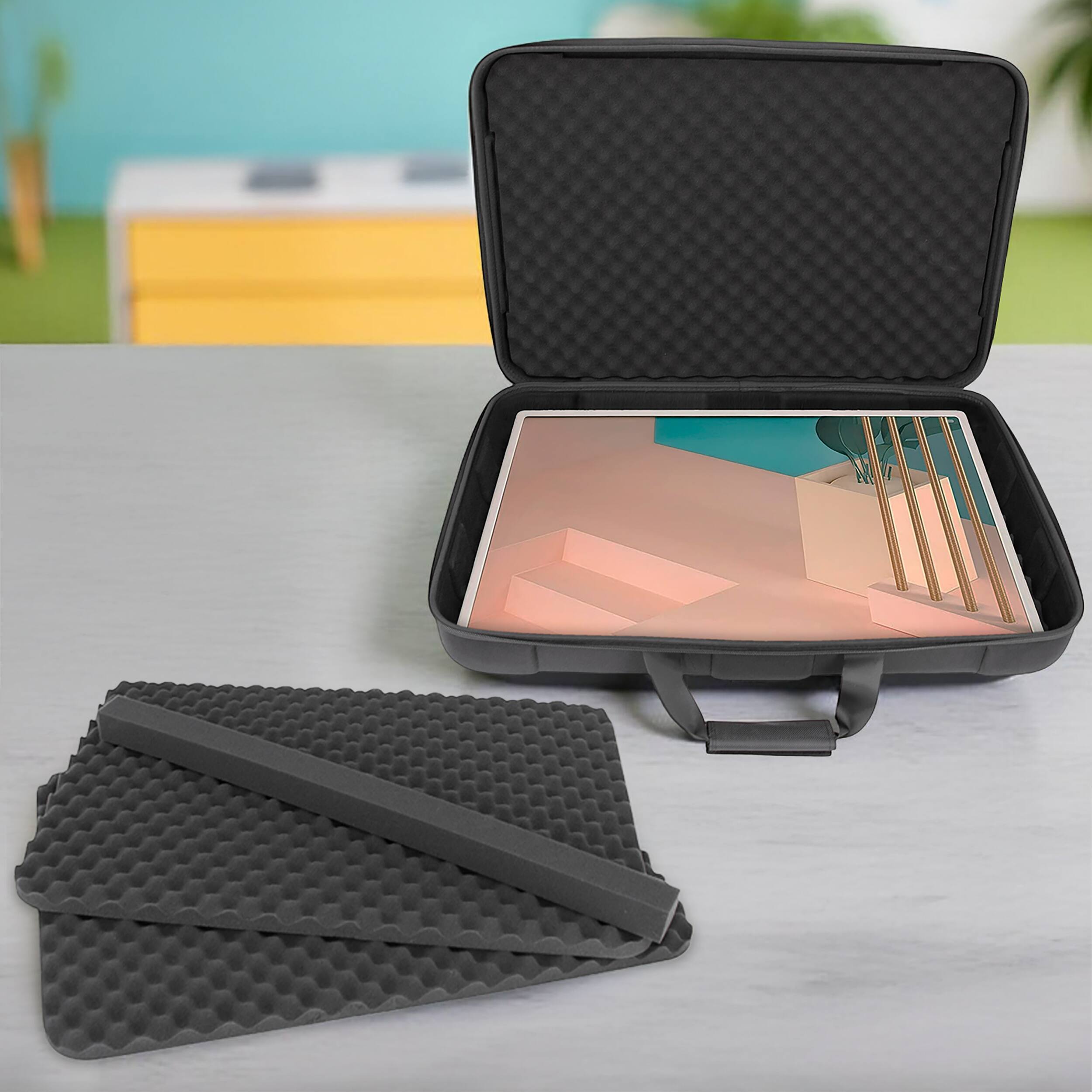 Alt View 4. CASEMATIX - Hard Shell Carry Case for LG StanbyME 2 Portable 27" Touchscreen Monitor, Travel Bag with Strap & Accessory Pocket - Black.