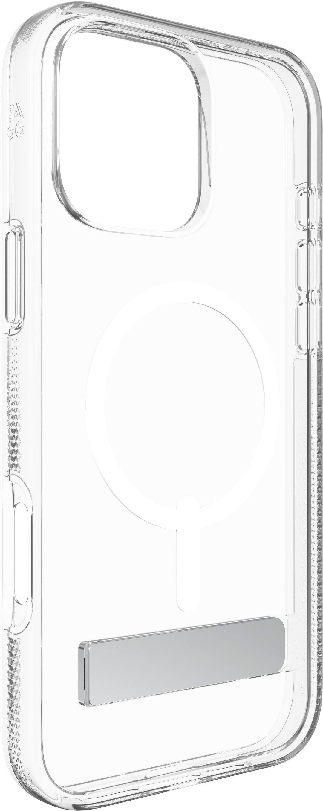 Alt View 16. ZAGG - Crystal Palace Snap MagSafe Compatible Case w/ Kickstand for Apple iPhone 16 Pro Max - Clear.