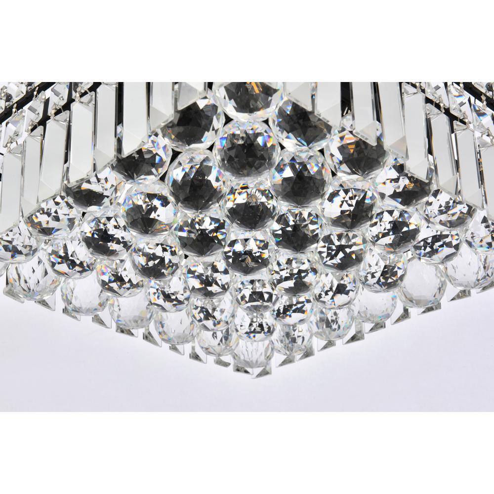 Alt View 1. Elegant Lighting - Maxime 12 inch black flush mount - Black And Clear.