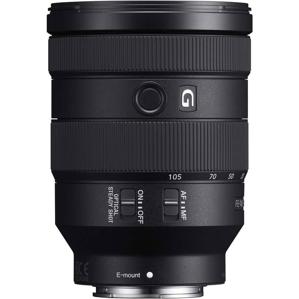 STEADY SHOT  
OPTICAL  
ON OFF  
105 AF MF  
70 50 35 FE-40  
RE 2405G  
E-mount