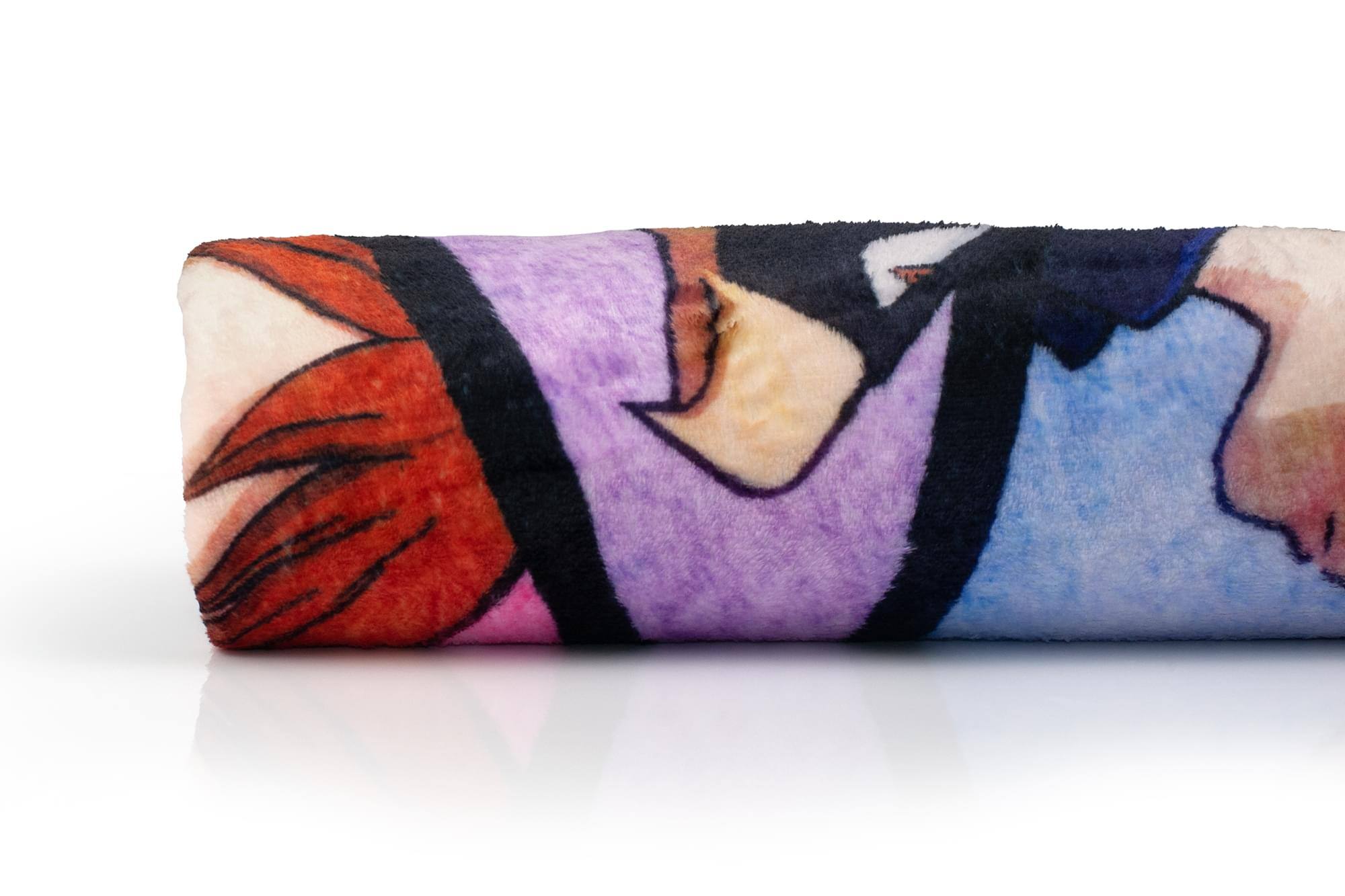 Alt View 10. Just Funky - My Hero Academia Heroes Collage Large Fleece Throw Blanket | 60 x 45 Inches - Blue.