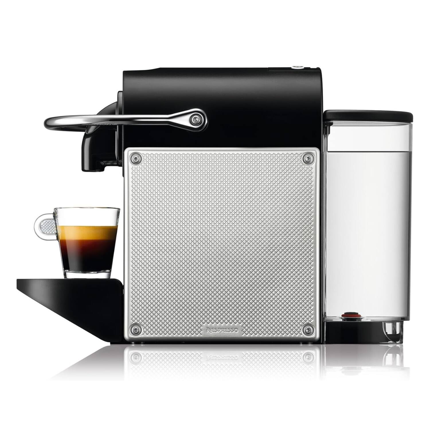 Alt View 2. Nespresso - Pixie Fully Automatic Coffee Machine EN127.S - Silver.