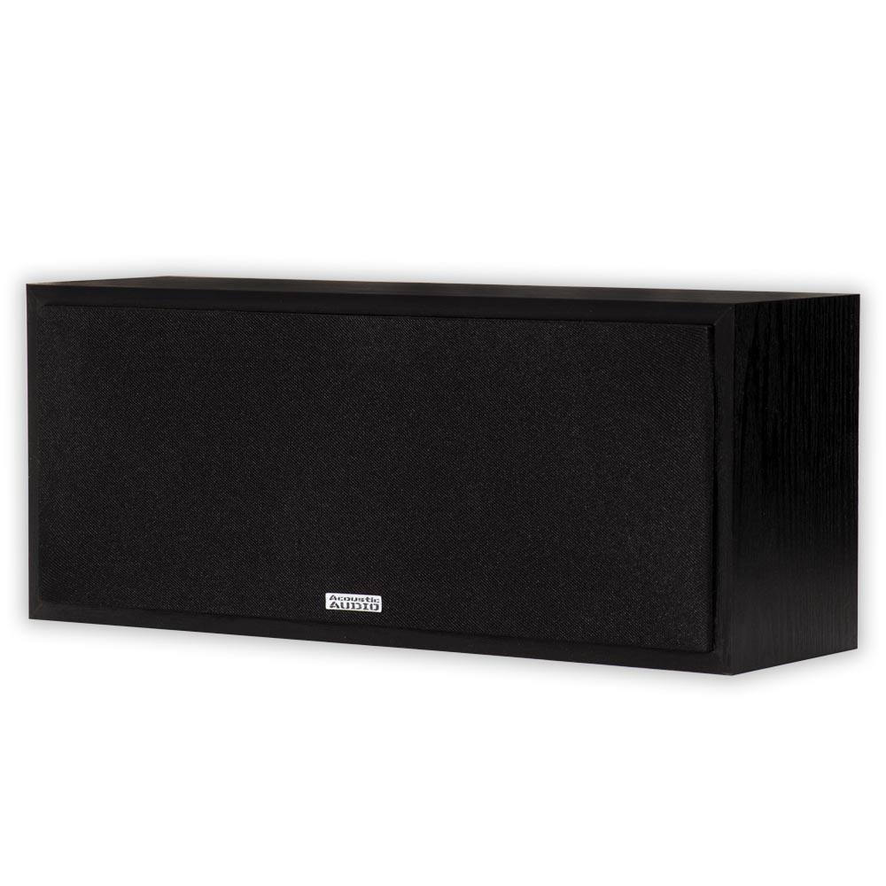 Acoustic Audio by Goldwood - Psc43 Dual 4" 2-Way Center Channel Loudspeaker 150 Watt - Black