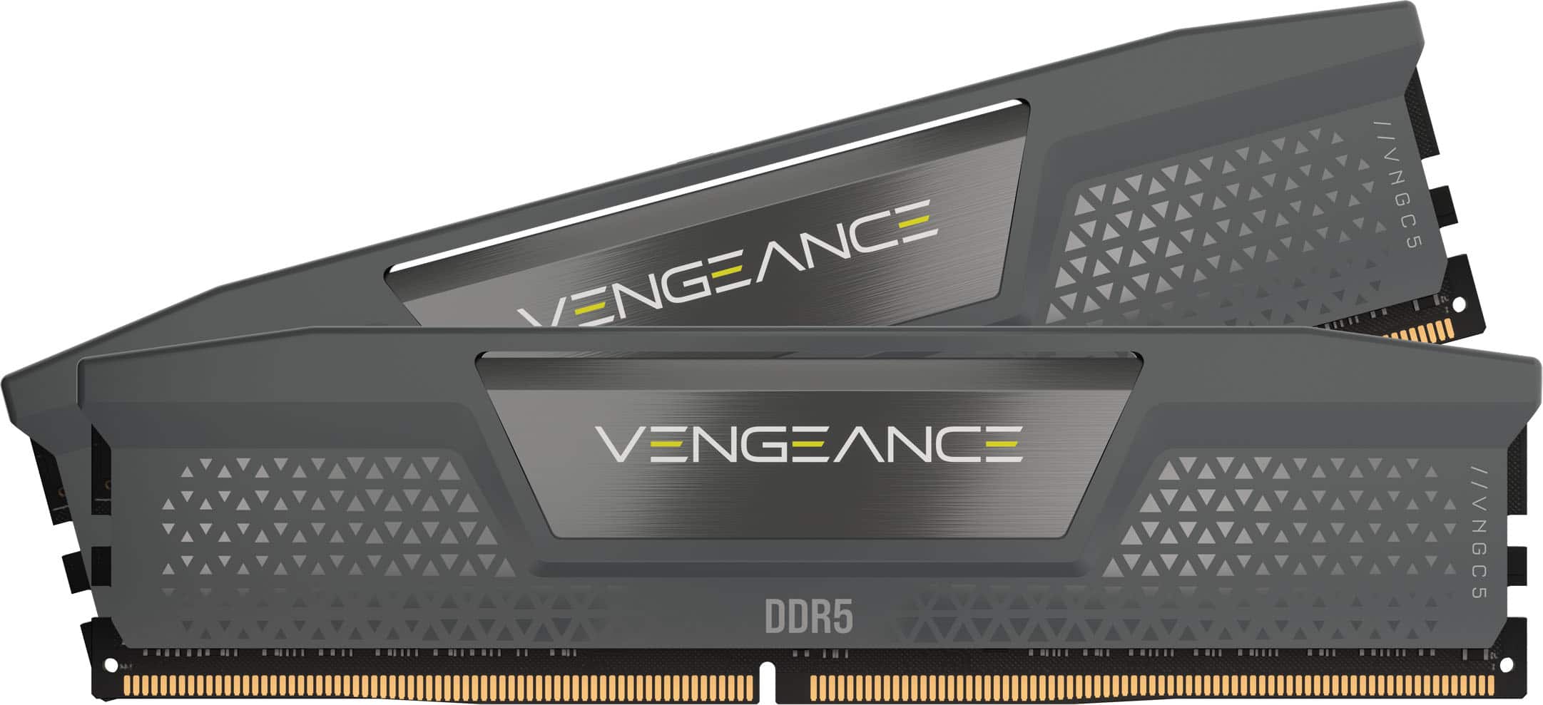 CORSAIR - VENGEANCE 32GB (2x16GB) DDR5 6400MHz C36 AMD EXPO & Intel XMP UDIMM Desktop Memory - Gray - Front_Zoom