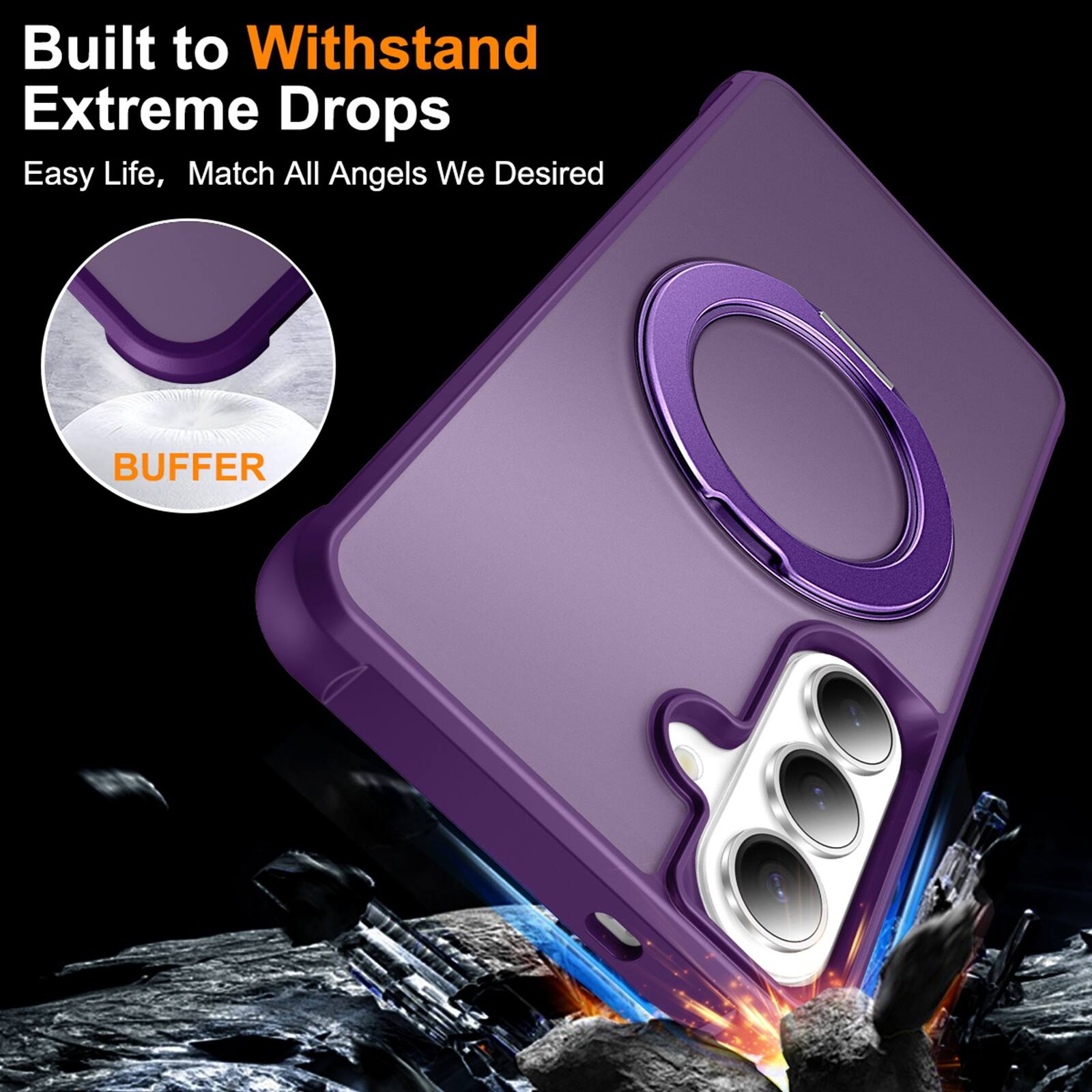 Built to Withstand Extreme Drops  
Easy Life, Match All Angels We Desired  
BUFFER